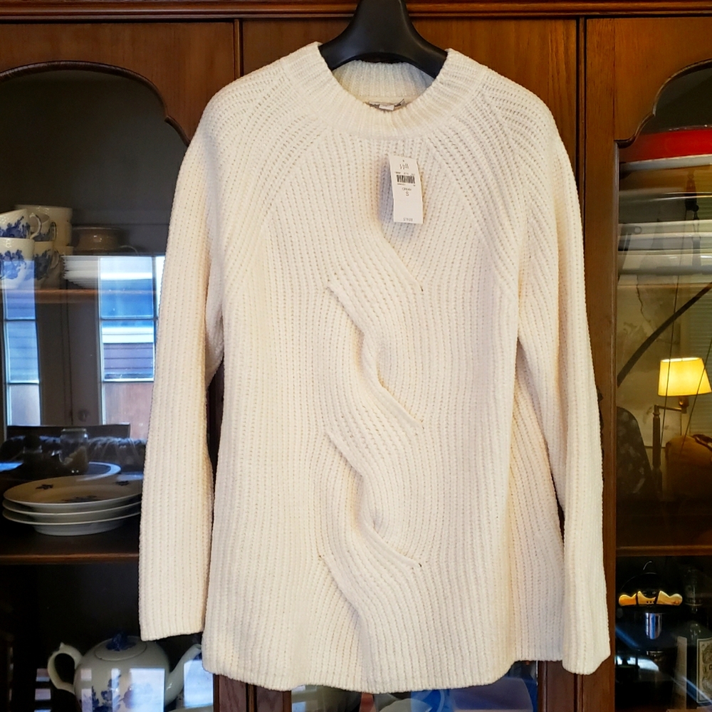Ridiculously Soft J. Jill Chenille Cream Sweater